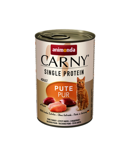 Animonda Carny Nassfutter für Katzen-Single Protein Pute Pur