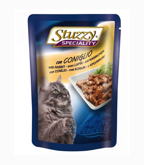 Stuzzy Nassfutter für Katzen Speciality Beutel Kaninchen