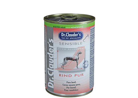 Dr Clauder Nassfutter für sensible Hunde Selected Meat pur - Rind