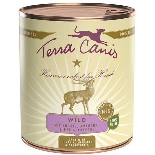 Terra canis Nassfutter für Hunde classic Wild