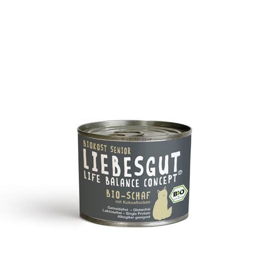 Liebesgut BIO Nassfutter für Katzen-Pute mit Karotte und Amaranth - 200g