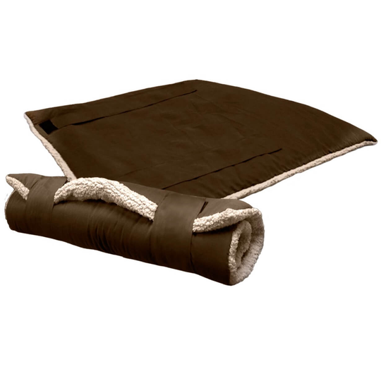 51DN - Sheep - Travel Blanket - Creme/Braun - L
