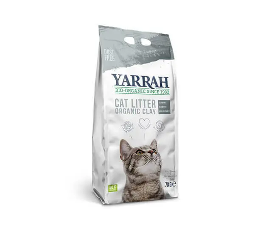 Yarrah - Klump-Katzenstreu aus Bio lehm