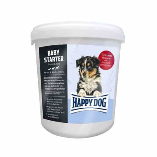 Happy Dog Trockenfutter für Hunde Young Baby Starter Eimer