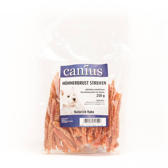 Canius Hundesnacks Hühnerbrust Streifen 250g