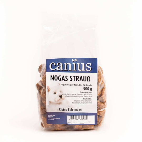 Canius Hundesnacks Nogas Strauss 500 g