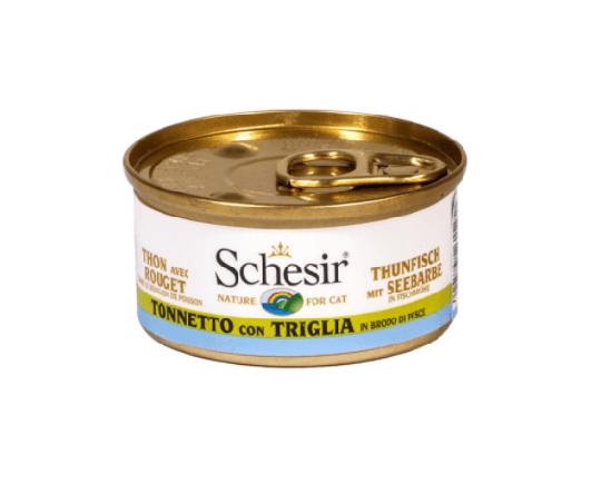 Schesir Nassfutter für Katzen Thunfisch mit Seebarbe