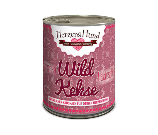 Herzenshund Bio Wildkekse Nassfutter für Hunde