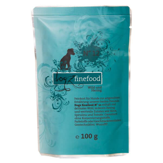 Dogz finefood - Nassfutter - No.12 Wild & Hering (getreidefrei)