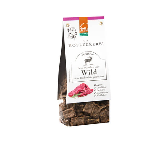 Defu Bio Hofleckerei - Feine Plättchen vom Wild für Hunde