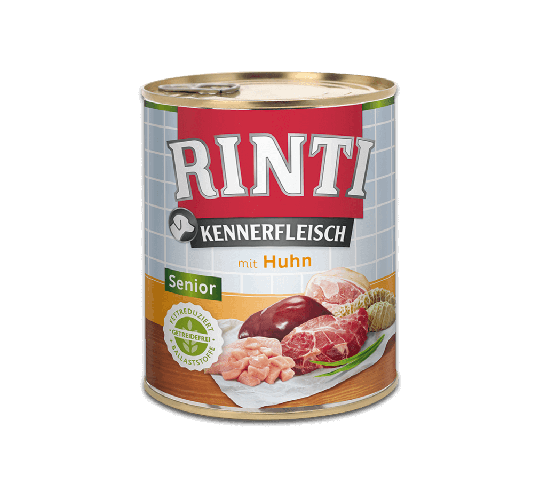 Rinti Kennerfleisch Hunde Nassfutter-Dose Senior + Huhn