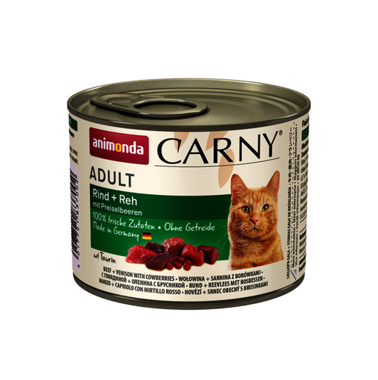 Animonda Carny Katzen Nassfutter ADULT Rind+Reh+Preiselbeeren