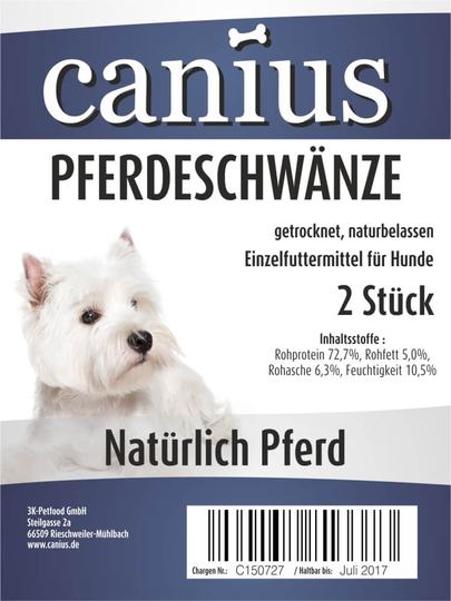 Canius Hundesnacks Pferde Schwänze