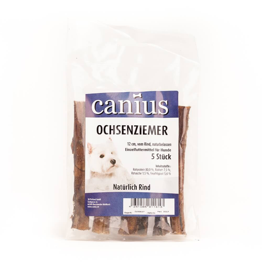Canius Hundesnacks Ochsenziemer 12cm 5 St