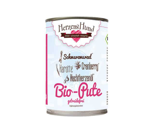 HerzensHund BIO Pute Getreidefrei für Hunde - 130g