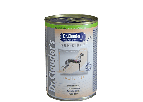 Dr Clauder Nassfutter für sensible Hunde Selected Meat pur - Lachs