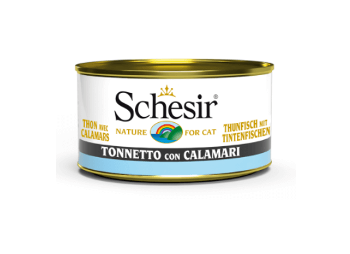 Schesir Nassfutter für Katzen Dosen Jelly Thunfisch +Tintenfisch