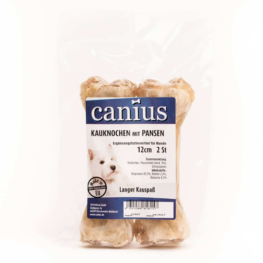 Canius Hundesnacks Kauvergnügen Pansen 12cm 2er