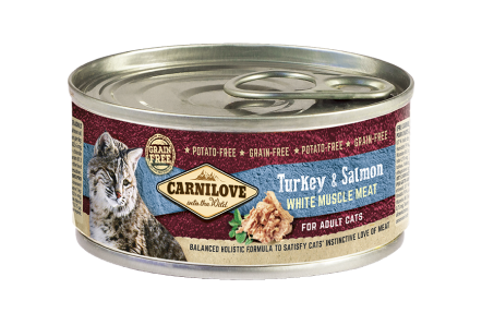 Carnilove Nassfutter für Katze Turkey & Salmon for adult cats