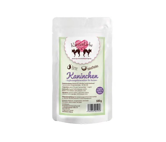 KatzenLiebe Kaninchen mit Bio-Birne Nassfutter für Katzen - 100g
