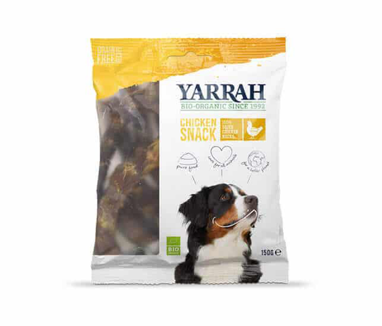 Yarrah BIO Hundesnack mit Getrocknete Hühnerhälse