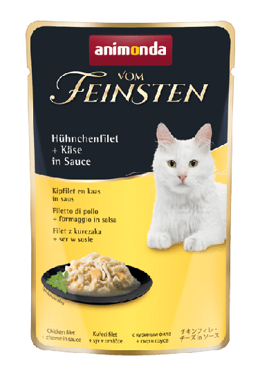 Animonda Feinsten Katzen Nassfutter- Adult-Hühnchenfilet+Käse
