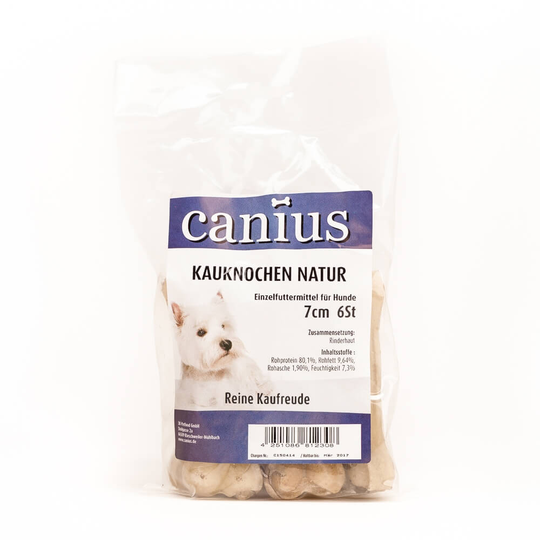 Canius Hundesnacks Kauknoch Natur 7cm 6St
