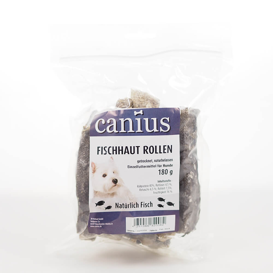 Canius Hundesnacks Fischhaut Rollen 6x 180 g