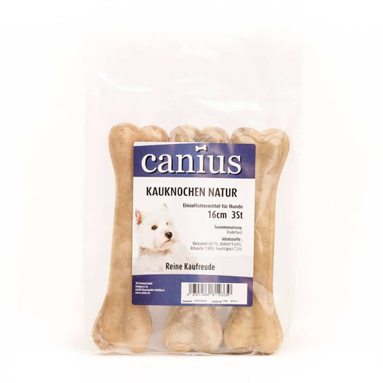 Canius Hundesnacks Kauknoch Natur 16cm 3St