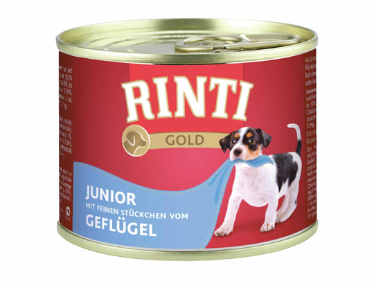 Rinti Nassfutter für Hunde Gold Ringpull-Dose Geflügel