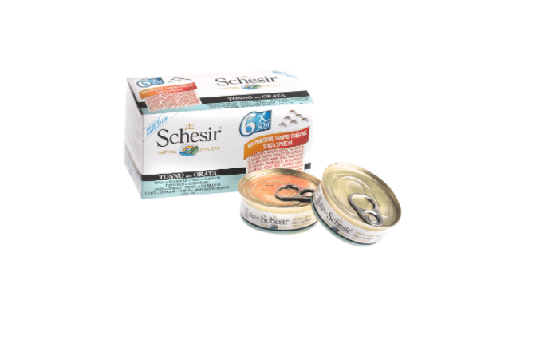 Schesir Nassfutter für Katzen Multipack Thunfisch mit Goldbrasse