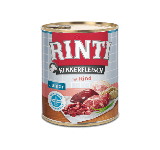 Rinti Kennerfleisch Hunde Nassfutter-Dose Junior + Rind
