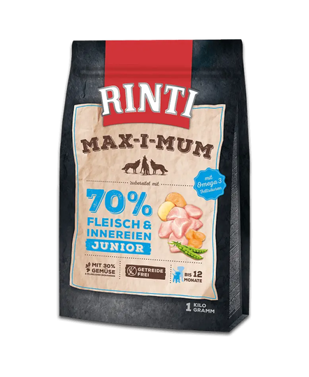 Rinti MAX-I-MUM Max Hunde Trockenfutter Junior Huhn