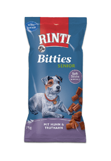 Rinti Bitties Snacks für Hunde Senior Huhn+Truthahn