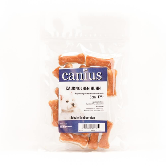 Canius Hundesnacks Kauknochen Huhn 5cm 12St