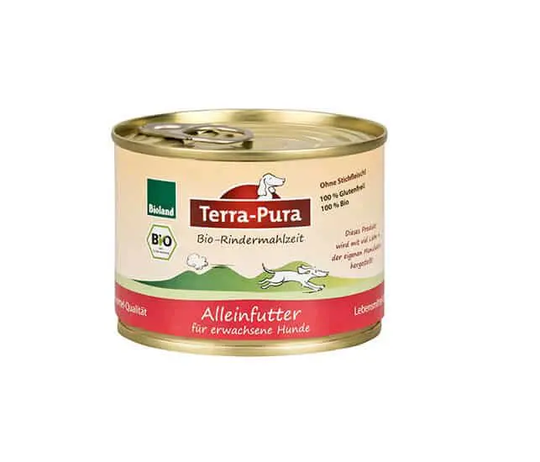 Terra-Pura Bio Nassfutter Rindermahlzeit (Hund) - 200 g