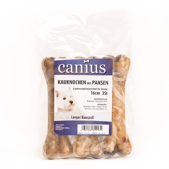 Canius Hundesnacks Kauknoch m.Pansen 16cm 3St