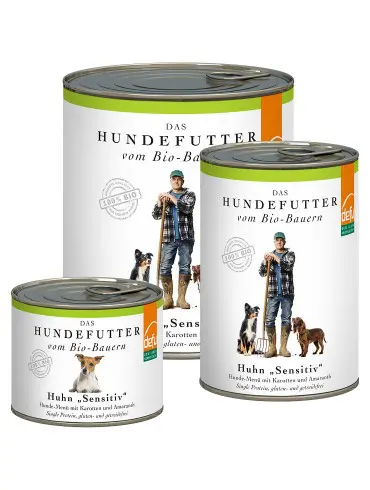 Defu BIO Huhn Sensitiv Nassfutter für Hunde - 200g