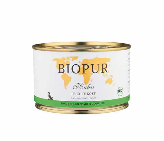 BIOPUR Bio Huhn Leichte Kost Nassfutter für Hunde