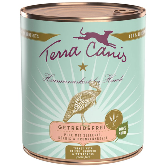 Terra canis Nassfutter für Hunde Getreidefrei Pute