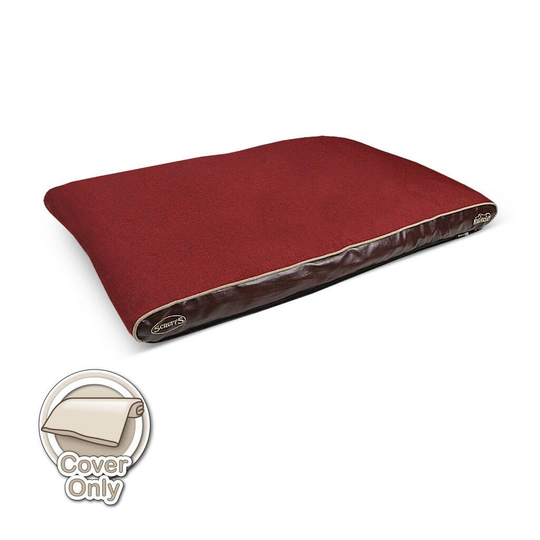 Scruffs Hilton Memory Foam Hundekissen - Rot - Large