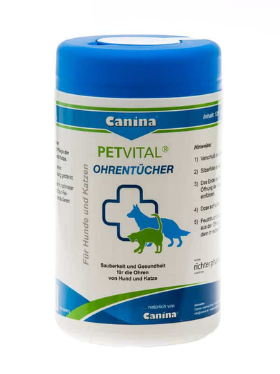 Canina PETVITAL Ohrentücher