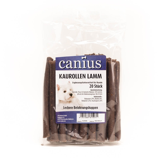 Canius Hundesnacks KauRollen Lamm 20St