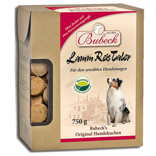 BUBECK Snacks für Hunde HUNDEKUCHEN Die Lamm und Reis Taler