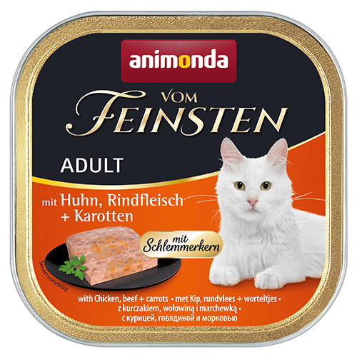 Animonda Feinsten Katzen Nassfutter- Adult- Huhn+Rindfleisch+Karotten