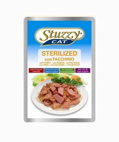 Stuzzy Nassfutter für Katzen Beutel Sterilized mit Truthahn