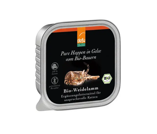 Defu BIO Weidelamm-Pure Happen in Gelee für Katzen