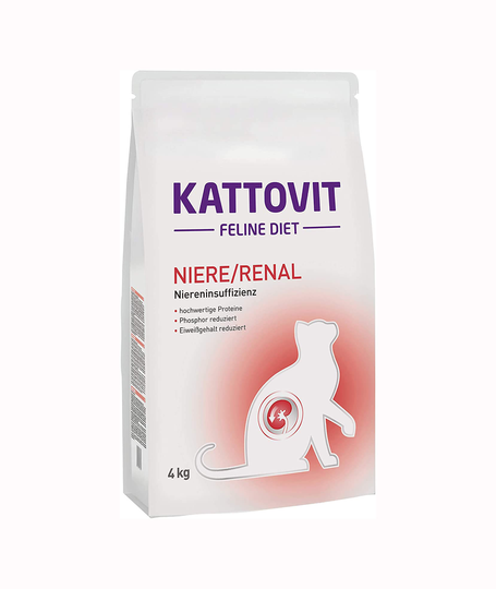 Kattovit Katzen Trockenfutter Feline Diets Beutel Niere Renal