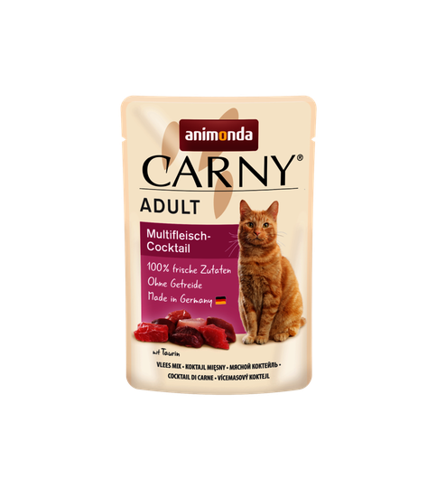 Animonda Carny Nassfutter für ausgewachsene Katzen Frischebeutel Multifleischcocktail 85 g