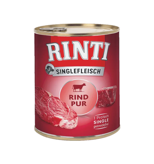 Rinti Singlefleisch Nassfutter für Hunde Dose Rind Pur